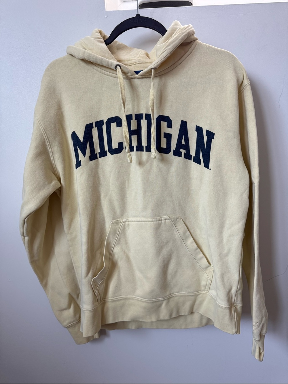 Michigan Hooded Sweatshirt - Butter Yellow Pullover Hoodie